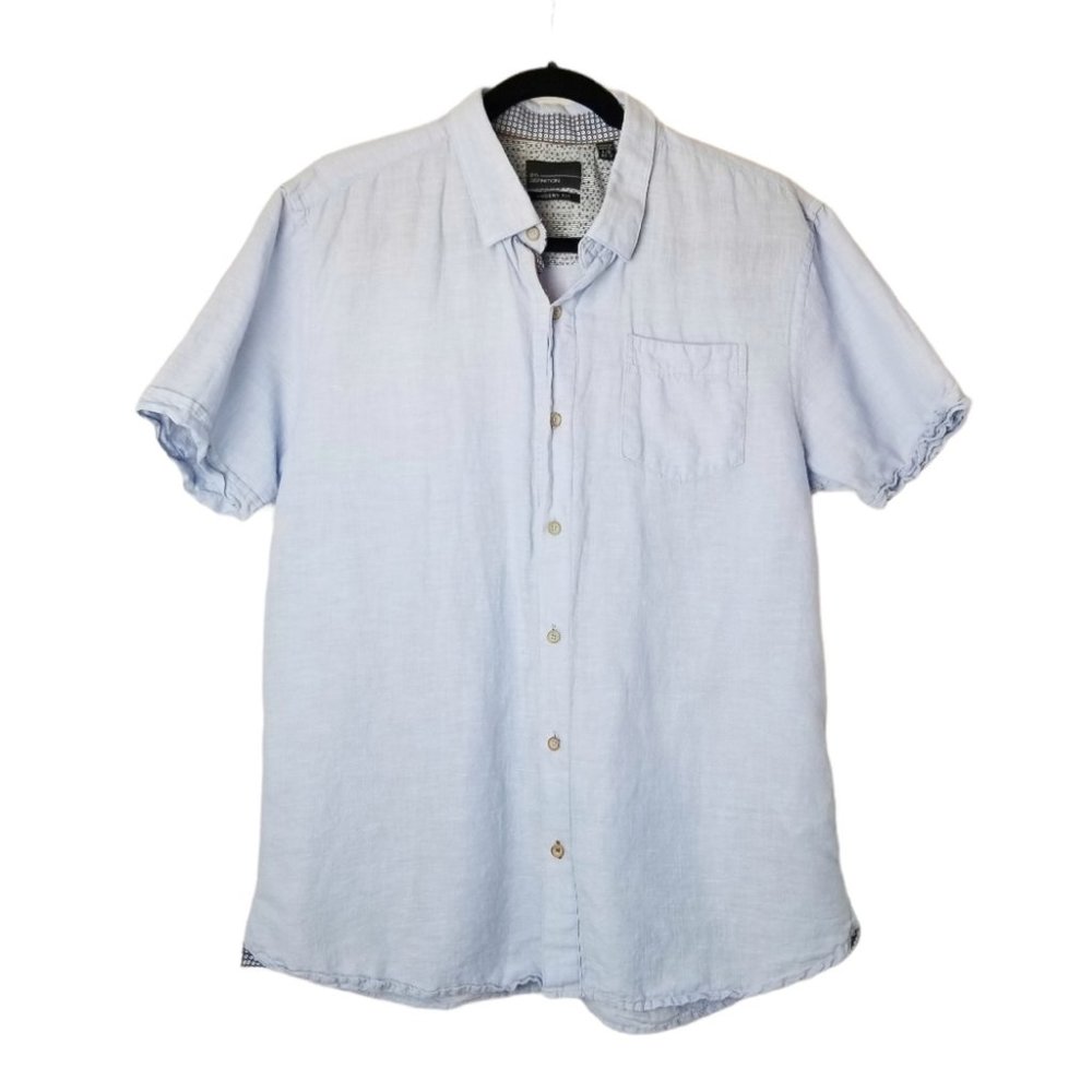 Definition Modern Fit Linen Blend Polo Shirt